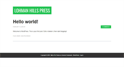 Desktop Screenshot of lohmanhillspress.com